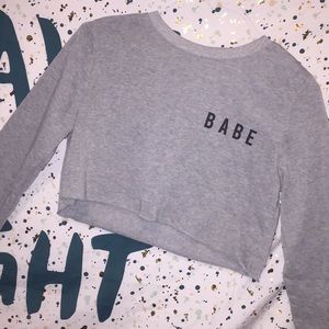 Long sleeved crop top